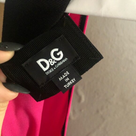 D&G Dolce and Gabbana Hot Pink Dress, IT Sz 44 - Picture 5 of 11